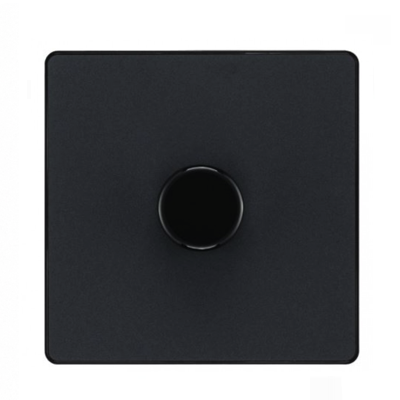 British General EVOLVE Dimmer Switch 2-WAY PUSH ON/OFF MATT BLACK